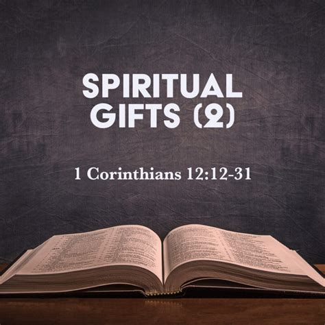 1 Corinthians 12 12 31 Spiritual Ts 2 God Centered Life