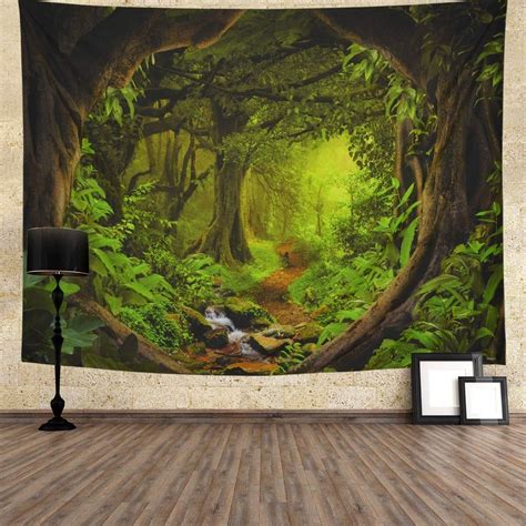 Landscape Wall Tapestry Tapestry Nature Tree Tapestry Forest