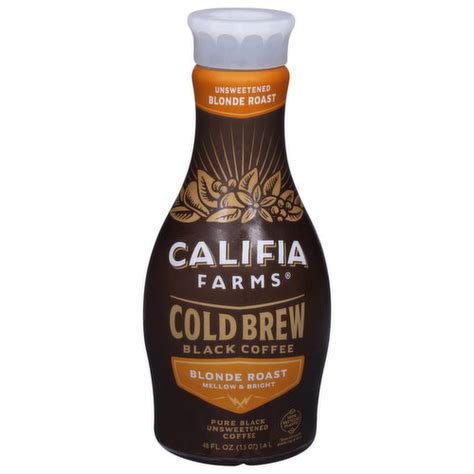 Califia Farms Black Coffee Blonde Roast Unsweetened Cold Brew