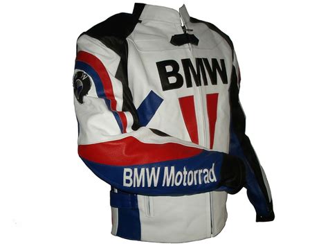 Bmw Motocicleta Chaqueta Cuero Hombres Racing Biker Moto Etsy