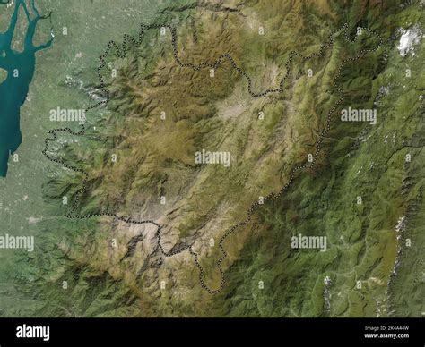 Azuay Province Of Ecuador Low Resolution Satellite Map Stock Photo