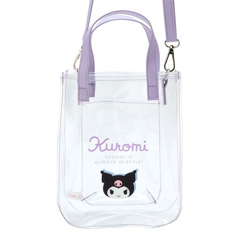 Sac à Main Transparent avec Bandoulière Kuromi Sanrio Meccha Japan