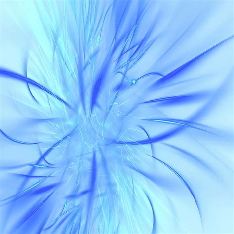 Light blue abstract Digital Art by Mariia Kalinichenko