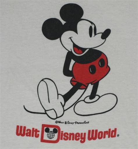 Vintage 1980s Mickey Mouse Walt Disney World Ringer T Shirt