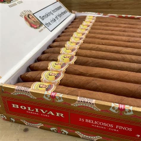 25 Bolivar Belicosos Finos Cuban Cigars Miss Morans