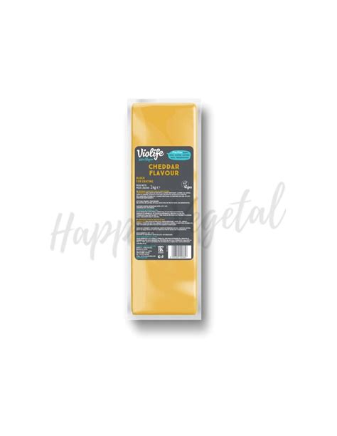 Bloque sabor Cheddar 2 5kg Violife Auténtico Sabor Vegano Happy Vegetal