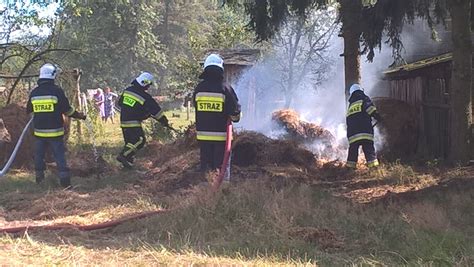 2016 08 30 Pożar Przespolew Pański OSP Kamien pl Ochotnicza