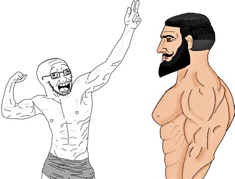 Soyjack and Yes Chad at the gym. : r/WojakTemplate