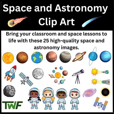 space  astronomy science clip art etsy