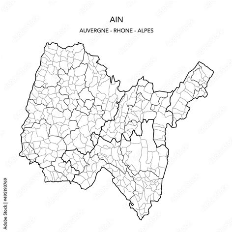 Map of the Geopolitical Subdivisions of The Department De l Ain ...