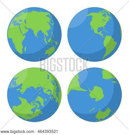 Flat Earth Globe Vector & Photo (Free Trial) | Bigstock