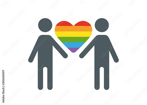 Vecteur Stock Silhouettes Of Homosexual People Holding Hands Isolated