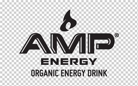 Logo Amp Cítricos Orgánicos Bebida Energética 12 Onza Líquida Elegante