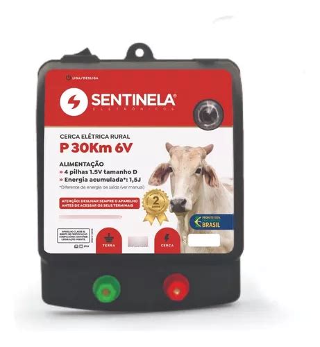 Eletrificador De Cerca Rural Sentinela P Km V Pilha Parcelamento