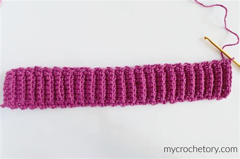 How To Crochet Ribbing Easy Tutorial With Project Ideas Mycrochetory