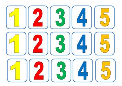 Google Escolha Um Número De 1 A 5 - Cards de números e quantidades 1 a 5 - Ed. Infantil
