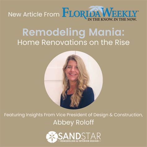 Remodeling Mania Home Renovations On The Rise Florida Weekly Article