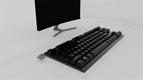 Mechanical Keyboard D Model D Model Cgtrader