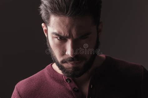 Man Looking at the Camera Angy Stock Photo - Image of smart, fashion ...