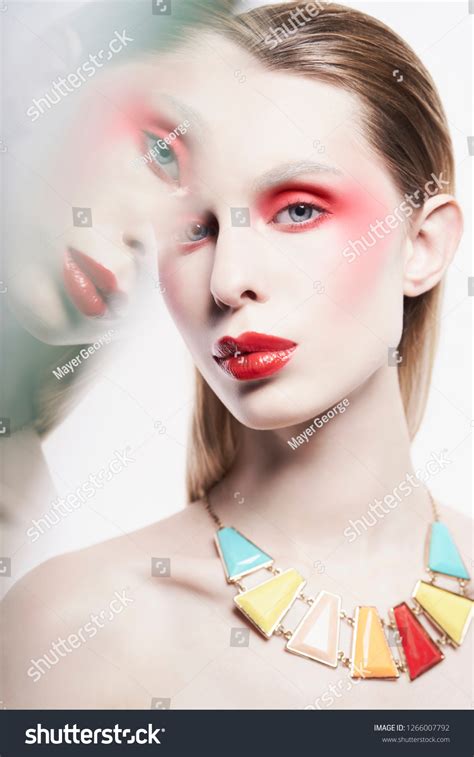 Studio Portrait Sexy Lady Blonde Hair Stock Photo 1266007792 Shutterstock
