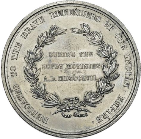 Medal Victoria Sepoy Mutiny White Metal Royaume Uni Numista