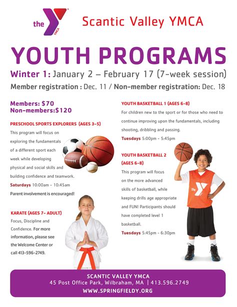 Winter Youth Programs At The Scantic Valley YMCA! - YMCA of Greater ...