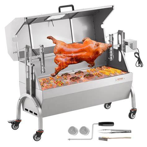Amazon.com : VEVOR Rotisserie Grill with Hooded Cover, BBQ Whole Pig