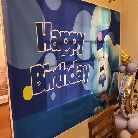 Blue's Clues "Happy Birthday" Backdrop, Hobbies & Toys, Stationary ...