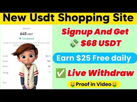 Shopping Mall New Usdt Earning Site Usdt Money Making Website