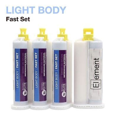 Element Light Body Vps Pvs Dental Impression Material Fast Set Ml