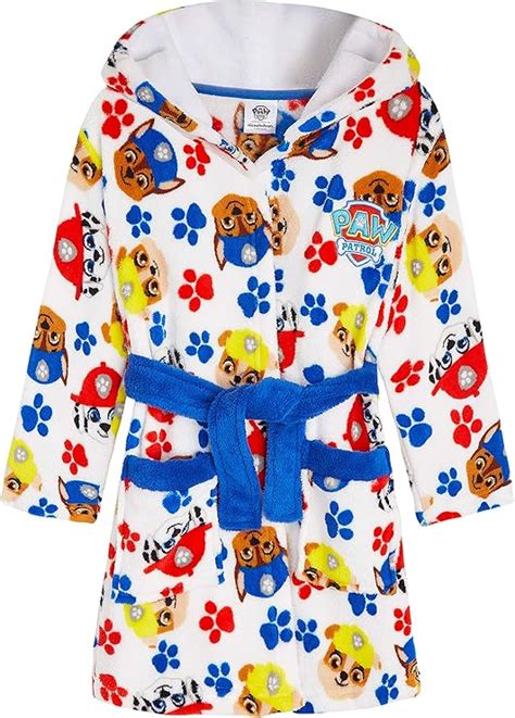 Paw Patrol Robe De Chambre Enfant De La Pat Patrouille Peignoir En