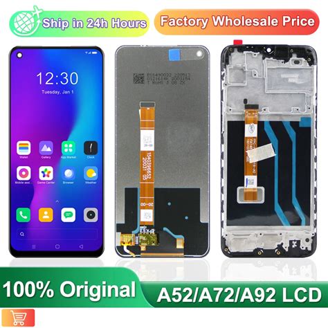 Original For Oppo A72 A92 LCD Display Replacement Touch Screen