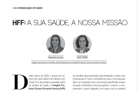 Hospital Prof Doutor Fernando Fonseca Epe Hff Participa Na Revista