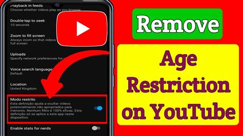 How To Remove Age Restriction On Youtube Youtube Age