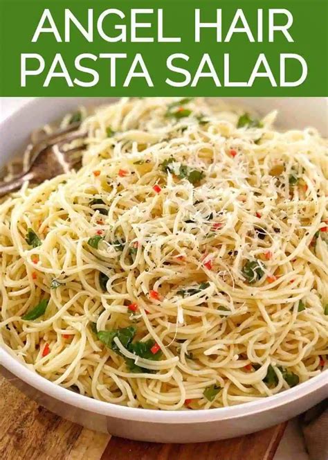 This Easy Angel Hair Pasta Salad Makes A Great Summer Side Dish Served