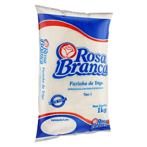 Farinha de Trigo Tipo 1 Rosa Branca Pacote 1kg Delivery Super Romão