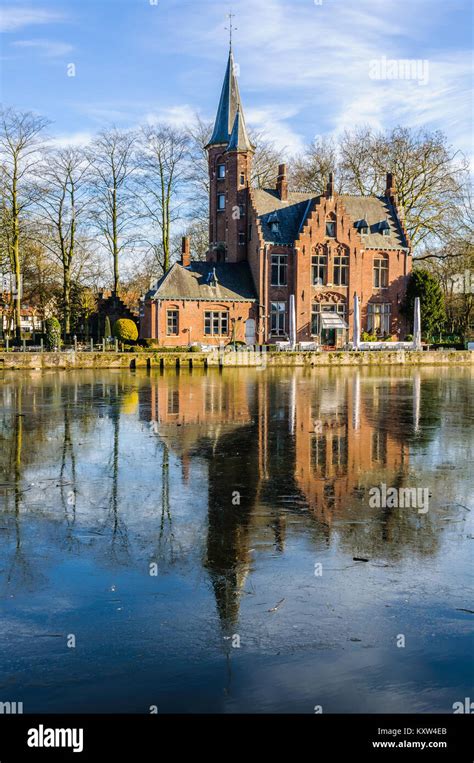 Reflection In The Lake In The Minnewater Park In The UNESCO World