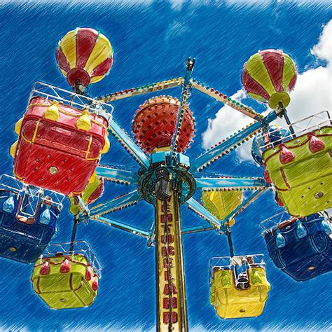 Carnival Ride Digital Art By Mac Titmus