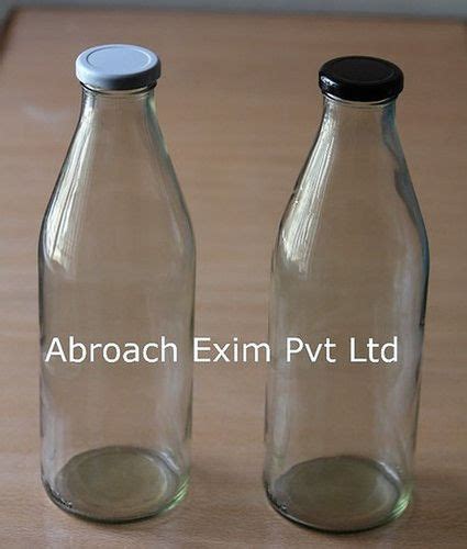 Plain Lug Type Cap Glass Milk Bottle In Size Available Liter And