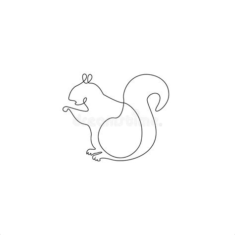 Outline Squirrel Tattoo Stock Illustrations – 263 Outline Squirrel ...