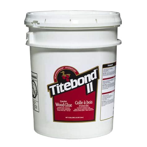 Titebond II 5 Gal Dark Wood Glue 3707 The Home Depot