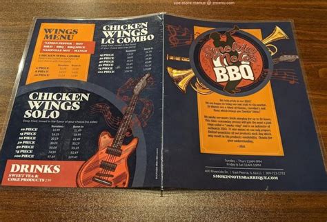 Online Menu Of Smokin Notes BBQ East Peoria Restaurant East Peoria