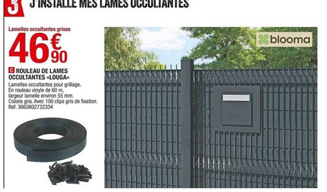 Promo Rouleau De Lames Occultantes Louga Chez Brico D P T