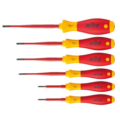 Zestaw wkrętaków VDE TORX 6szt Tamper resistant SoftFinish slimFix