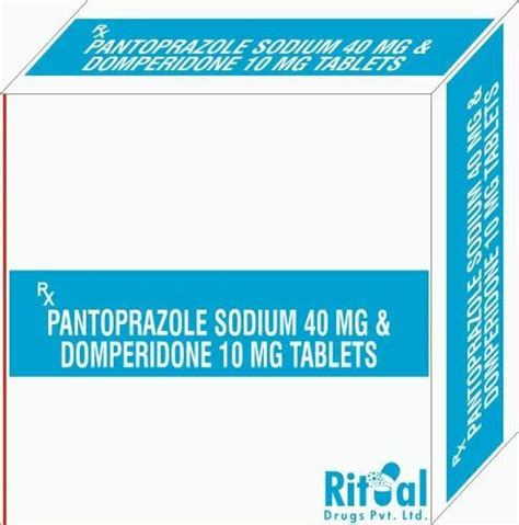 Pantoprazole Sodium 40 Mg And Domperidone 10 Mg Tablets Third Party