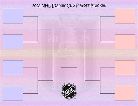 Free, Printable Stanley Cup Playoff Bracket for 2025 NHL Playoffs