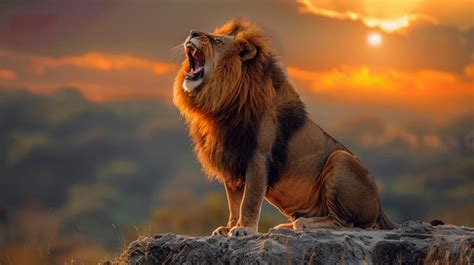 Free Roaring Majestic Lion Image | Download at StockCake