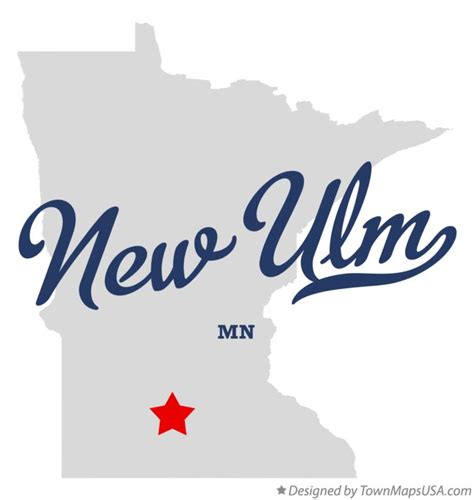 Map Of New Ulm Mn Minnesota