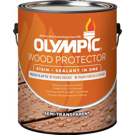 Olympic Wood Protector 1 Gal Cedar Semi Transparent Exterior Stain