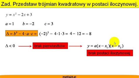 Postać iloczynowa funkcji kwadratowej Matfiz24 pl YouTube